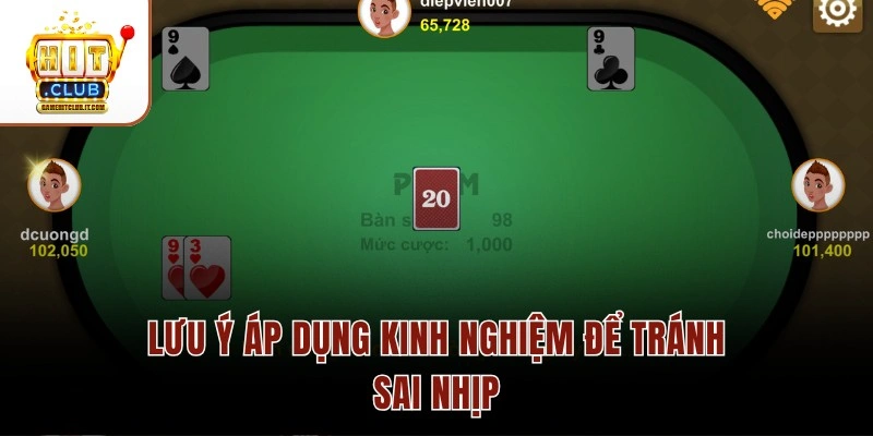 Lưu ý áp dụng kinh nghiệm để tránh sai nhịp